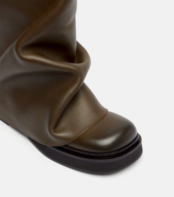 The Attico Robin leather combat boots