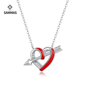 【SAMMAS】美國 丘比特 S925 純銀項錬 莫桑鑽  吊飾 鎖骨項錬 項鏈 飾品 銀項錬 精品 結婚禮物 進口