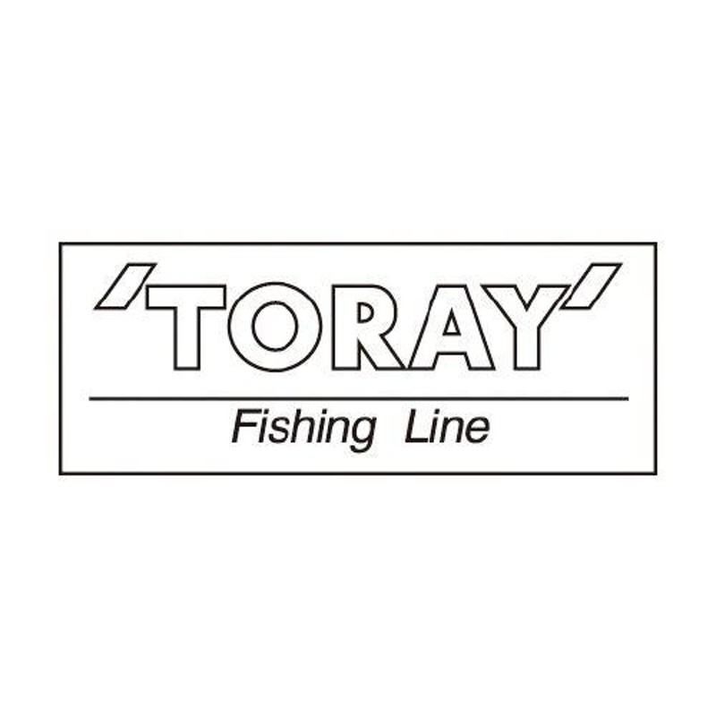 おしゃれ フィッシング 釣り 東レ TORAY 切文字ステッカー 防水仕様