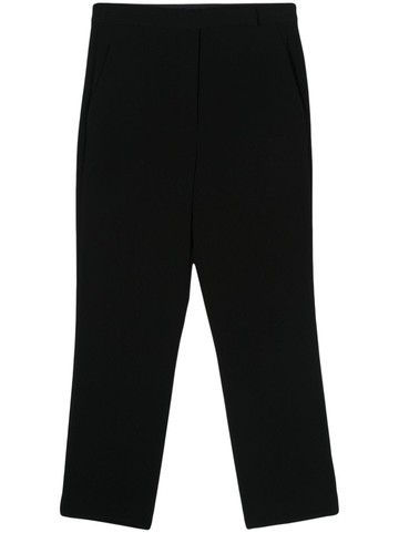 Theory - crepe cropped trousers - women - Triacetate/Polyester/Polyester - 4 - Black