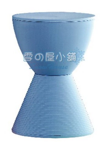 ╭☆雪之屋居家生活館☆╯PP-612圓凳藍色(PP塑料)BB386-9#3124B