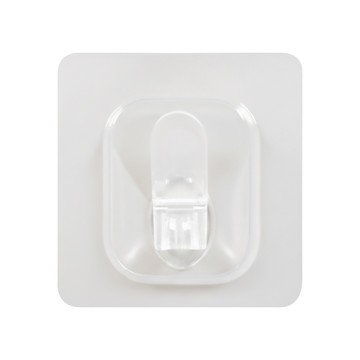 家而適 水晶大掛勾 強黏無痕膠 台灣製造  透明色  1個