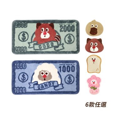 【HOUSUXI】鬆鬆家族-超細纖維地墊(款式可任選)＜售價已折＞