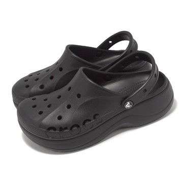 [ACS] Crocs 洞洞鞋 Baya Platform Clog 女鞋 黑 貝雅雲彩克駱格 厚底 增高 卡駱馳 208186001