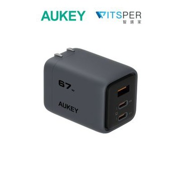 Aukey Comet Mix 3 67W(PA-C3)Type-C 氮化鎵 三孔 PD快充充電器