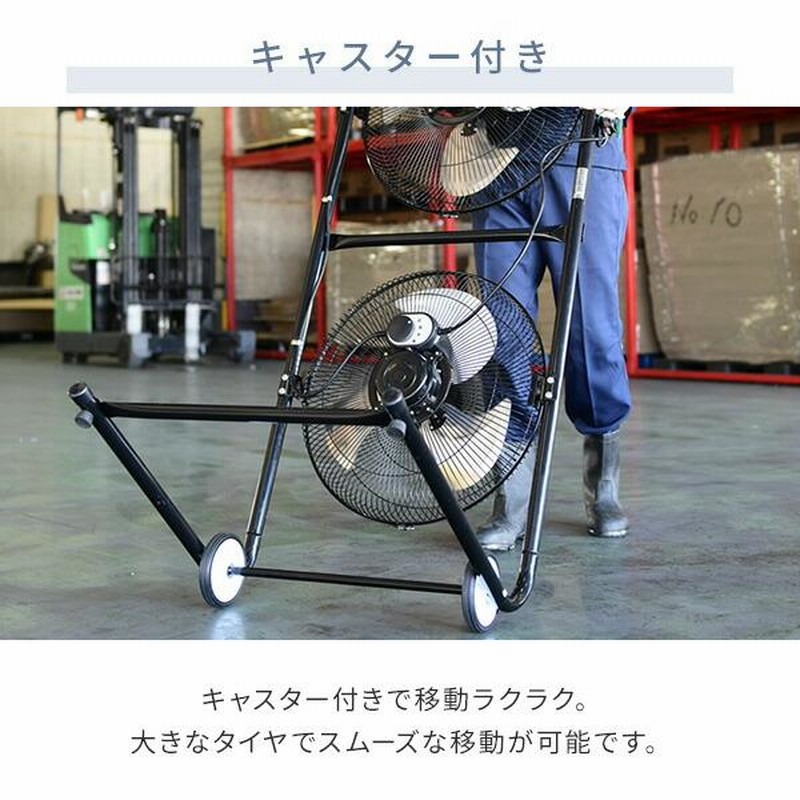 工場扇 45cmツインファン TF-45V*2 工場扇風機 工業用扇風機 工場用