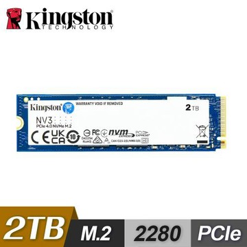 【Kingston 金士頓】NV3 2TB Gen4 PCIe SSD 固態硬碟