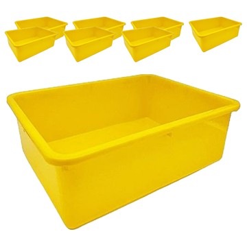 百貨King 350密林 置物籃 PP材質  35 x 26.5 x 7.5cm  黃色  8個