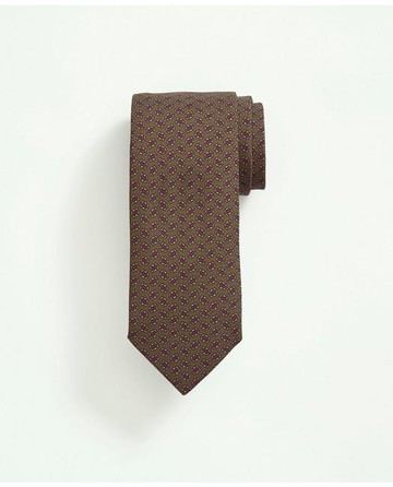 Brooks Brothers Men's Silk Floral Tie | Green