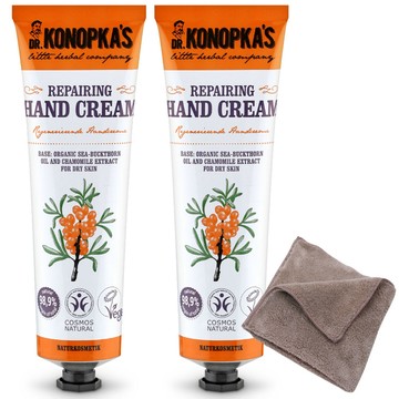 Dr. Konopka's 修護水潤護手霜（75ml﹧2入）《送攜帶型小方巾》