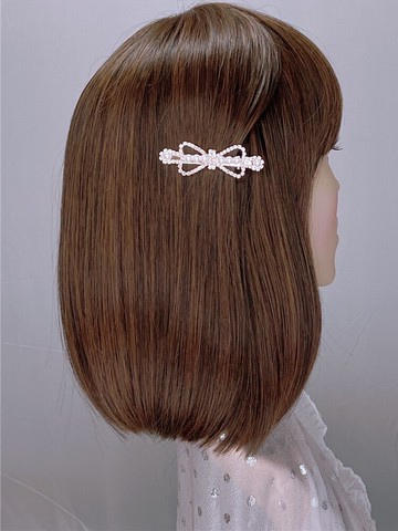 發卡韓國寬邊甜美淑女時尚珍珠水鉆鴨嘴發夾成人頂夾一字夾劉海夾