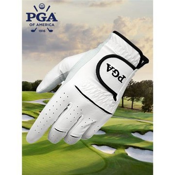 PGA 高爾夫手套高爾夫男士手套高爾夫球手套golf真皮手套