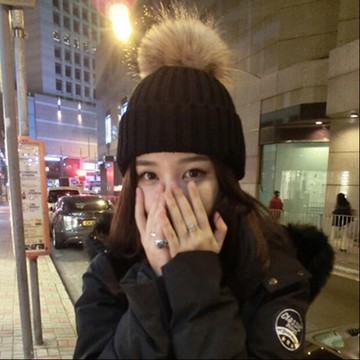 毛線帽子女冬天潮韓國甜美可愛針織帽秋冬季保暖毛球毛線帽女韓版