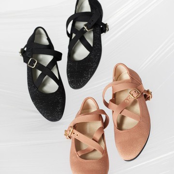 蘿莉塔平底鞋 經典黑 | inooknit 專為亞洲女生設計的針織鞋