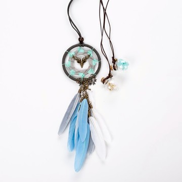 捕夢網掛飾 ins汽車掛件一鹿平安捕夢網車載創意車內裝飾后視鏡掛飾吊墜女士【MJ10071】