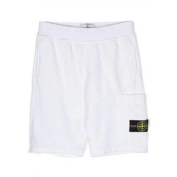 Stone Island - White Cotton Shorts