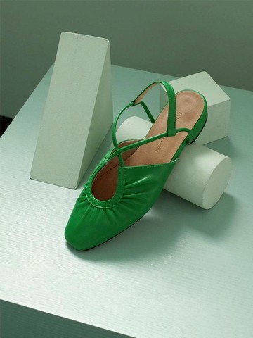 French Ballet Shoes Green