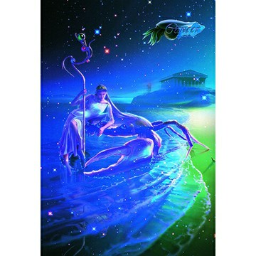 P2 -  HM1000-048 浪漫星座系列-巨蟹座夜光拼圖1000片