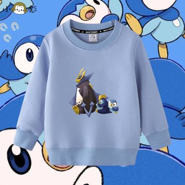 波加曼精靈寶可夢聯名御三家圓領衛衣男女大中小兒童裝學生款長袖