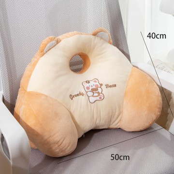 L型一體坐墊 辦公室座椅腰靠靠墊女工位上班久坐神器腰枕椅子腰部支撐靠背