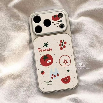 可愛風 保護殼❤可愛西紅柿適用iPhone17手機殼iPhone16promax新款15Plus全包1413