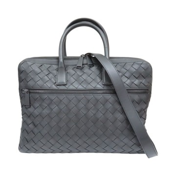 BOTTEGA VENETA BV 寶緹嘉 黑色 編織羊皮 公事包 兩用包 601065 【二手名牌BRAND OFF】
