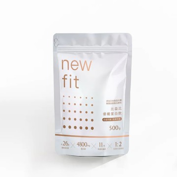 [向日芽] newfit比益比｜優纖蛋白飲 - 分離白金奶素 (500g/包)-2入組