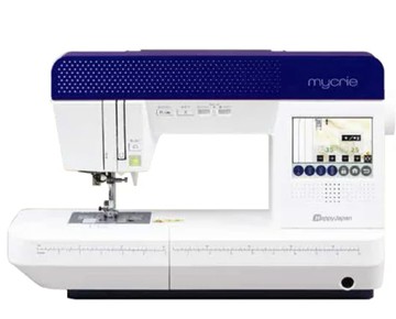 日本 HappyJapan mycrie FFH-8000 裁縫機 縫紉機 彩色液晶螢幕 百種車縫圖樣 附擴展台 日本代購