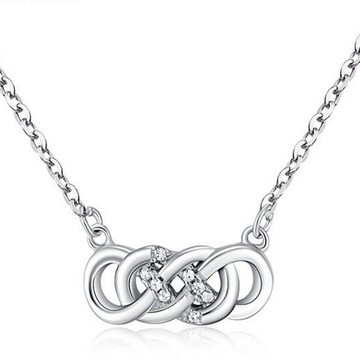 現貨+預購 925純銀項鍊 吊墜-簡約精美母親節生日情人節禮物女配件73v70【獨家進口】【米蘭精品】