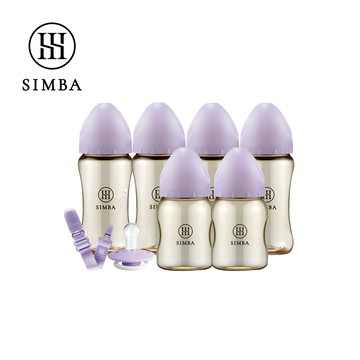 Simba 小獅王辛巴 - 咬咬喝喝進階組！新生起手包-夜光型-紫芙