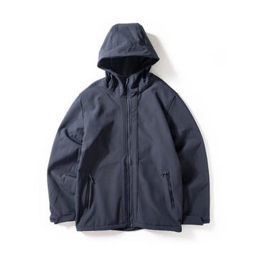 沖鋒衣男款2024新款軟殼防風防水抗撕裂夾克加厚保暖抓絨連帽外套