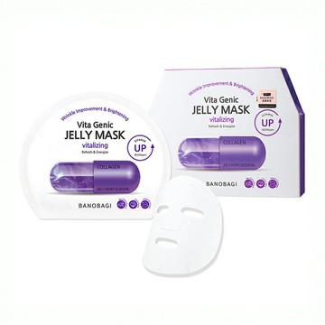 佰諾佰琪活力彈潤維生素果凍面膜10入