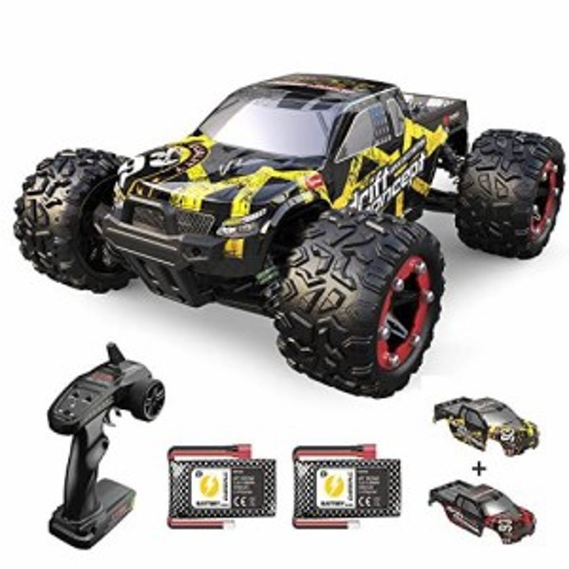 DEERC ラジコンカー オフロード 4WD こども向け 大人向け ブラシレスモーター 60km/h 四輪駆動 高速 1/18 RCカー シェル2個  バッテリー2 | LINEブランドカタログ