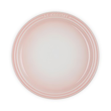 LE CREUSET 圓盤 19cm 精緻陶瓷餐盤  貝殼粉  1個