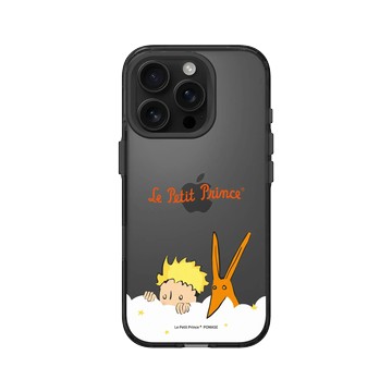 iPhone 16 Pro Clear (相機按鈕) 酷墨灰 - Le Petit Prince 小王子 - 小王子與狐狸 - 偷偷窺視