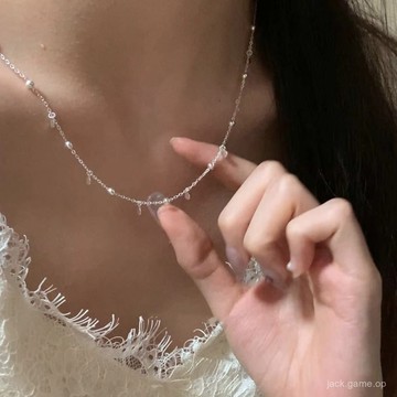 925純銀流蘇小圓片項鏈ins輕奢時尚百搭頸鏈鎖骨鏈禮物送女友閨蜜
