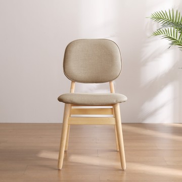 LEANBACK 居家實木餐椅 LB22K  米色  2個