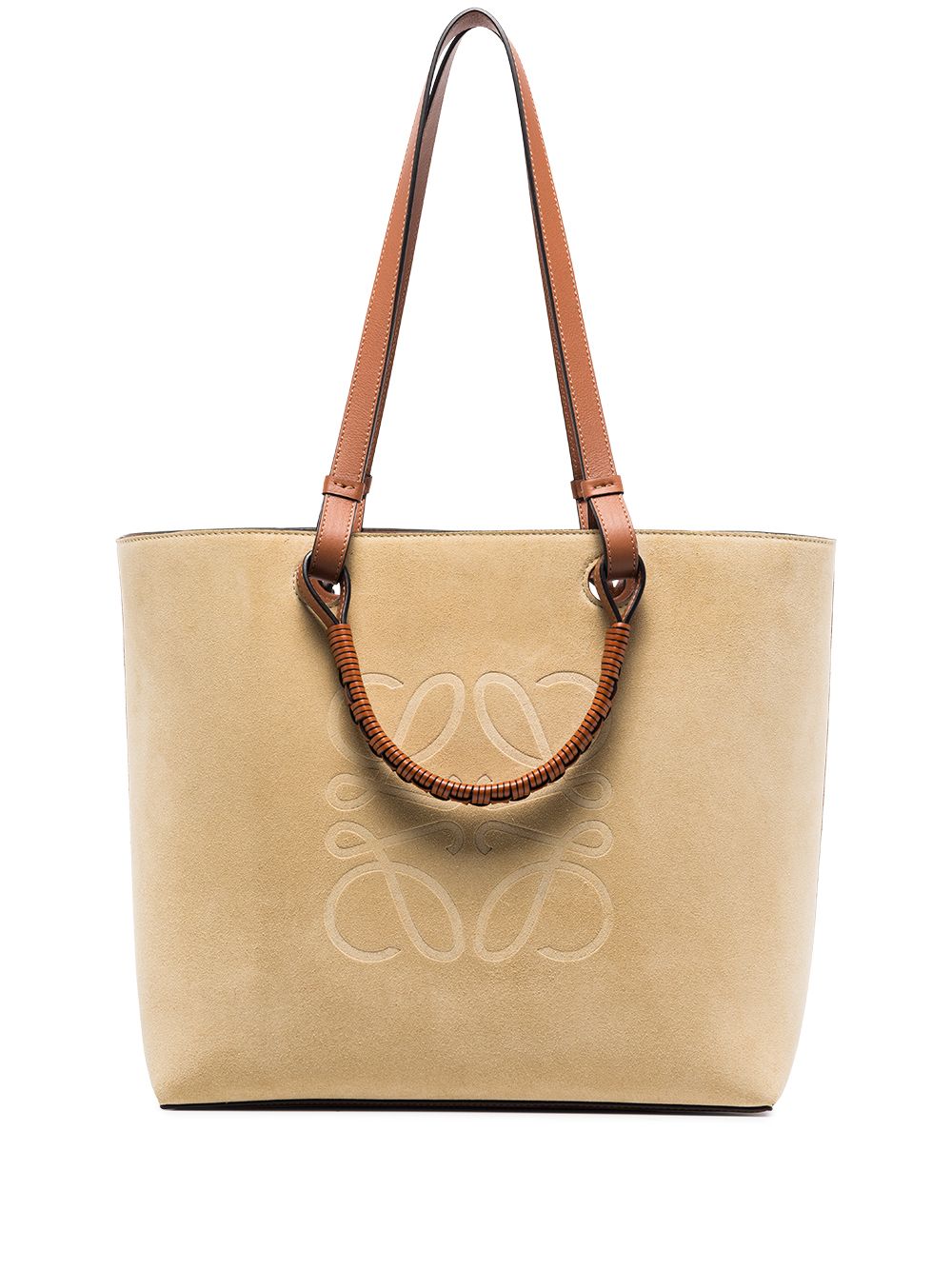 LOEWE - Anagram suede tote bag - women - Leather/Suede - One Size - Neutrals