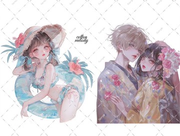 原創貼紙 no.6593 人物貼紙 原創貼紙 人物貼紙 女孩貼紙 原創人物貼紙