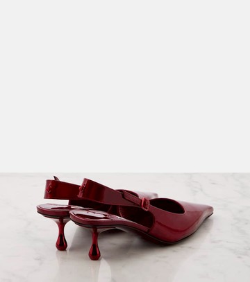 Jimmy Choo Amel 50 patent leather slingback pumps