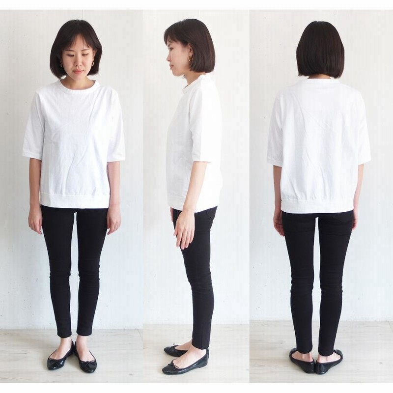 [E] 【クーポン利用で10%OFF】 ダナファヌル Dana Faneuil オリジナル プレミアム杢 ムラ糸 カットソー Tシャツ 日本製 レディース 杢ムラ糸七分袖クルーT DANA FANEUIL [E] 【クーポン利用で10%OFF】 ダナファヌル Dana