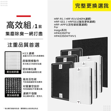 Honeywell 適用Honeywell HPA5350WTW HPA5350WTWV1 Insign系列 空氣清淨機 蟎著媽 濾網