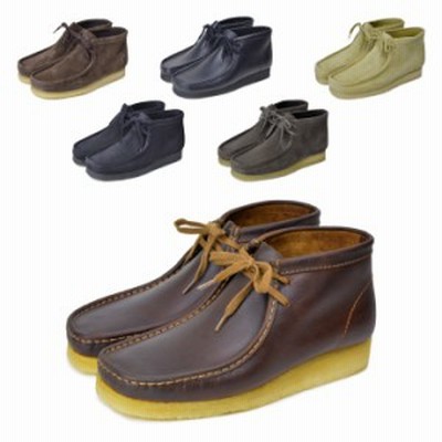 【お値下げチャンス】美品！！！CLARKS ワラビー ハイ レザーブーツ ブーツ 【日本限定モデル】