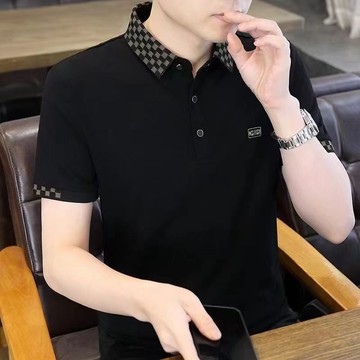 男裝高档夏季男士短袖纯棉新款潮流韩版polo衫翻领百搭体恤休闲帅气