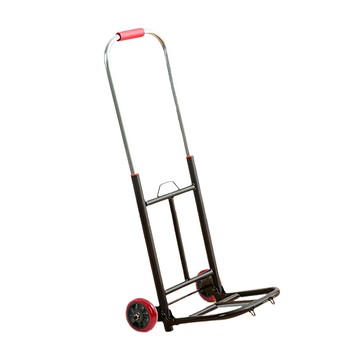 優思居 中型拉桿車，伸縮摺疊設計，輕巧便攜，購物搬運好幫手  黑色  1個