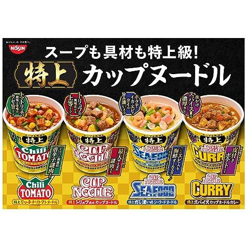 日清食品 特上 カップヌードル シーフードヌードル [ホタテ・イカ・エビ・タイの旨み濃いスープ] 77g *20個