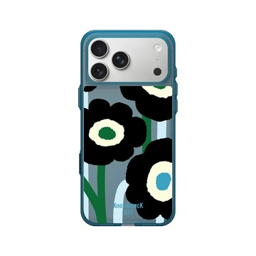 iPhone 17 Pro Max Clear (相機按鈕) 夜幕藍 - Knock Knock A2Z - 左擺右擺花