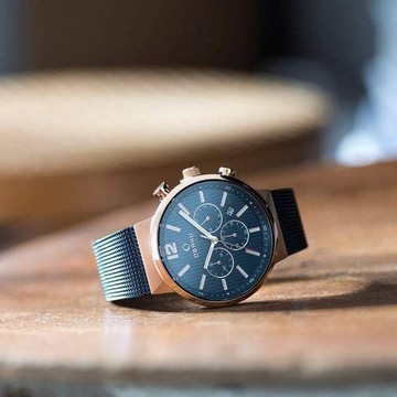 OBAKU 分秒必爭三眼時尚腕錶-V180GCVLML/42mm