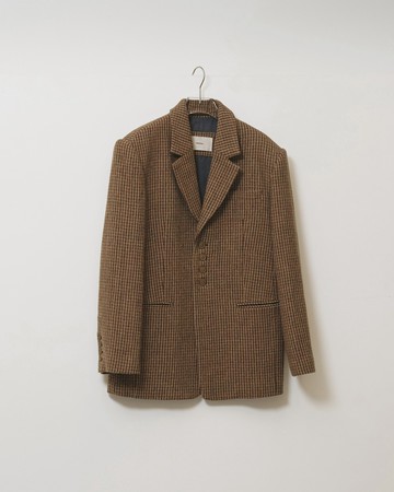 [秋季新品預訂] Wool 100% Check Jacket