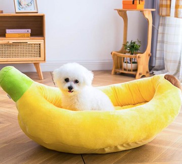 柯基犬香蕉窩可拆洗中小型犬貓窩狗墊子寵物床冬季保暖狗窩香蕉船 99購物節